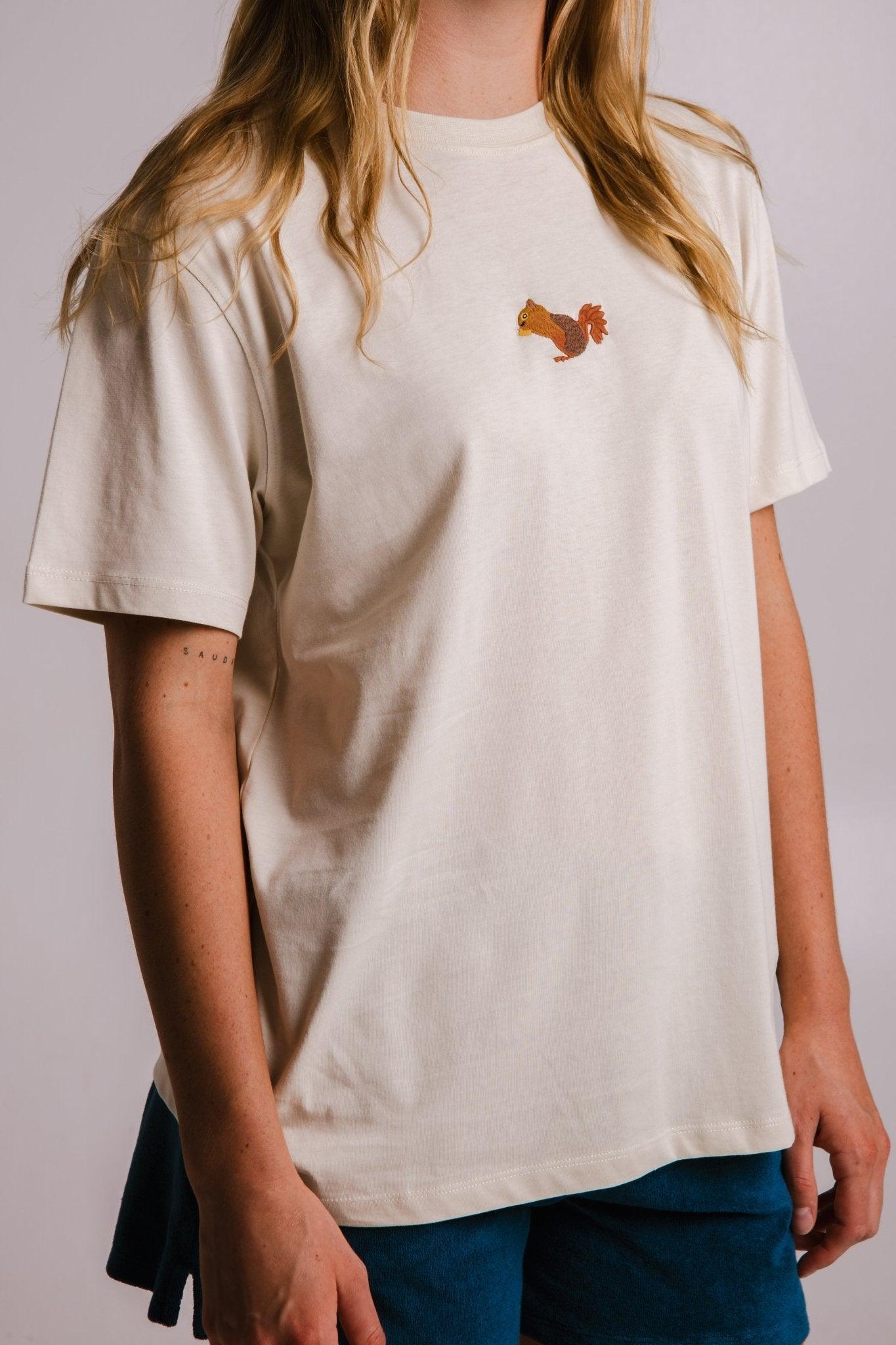 Squirrel T-shirt - Parchment - ROODS PROJECT
