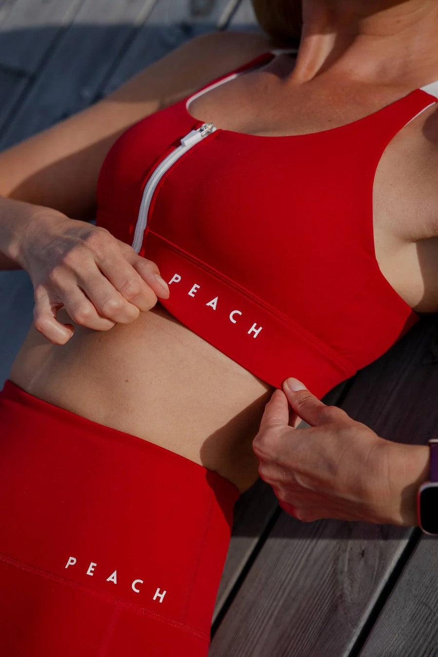 Sports Bra 'Cute Cranberry' Red - ROODS PROJECT