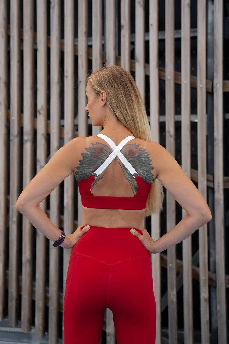 Sports Bra 'Cute Cranberry' Red - ROODS PROJECT