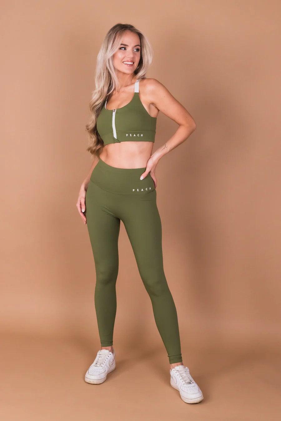 Sports Bra 'Olive Green' - ROODS PROJECT