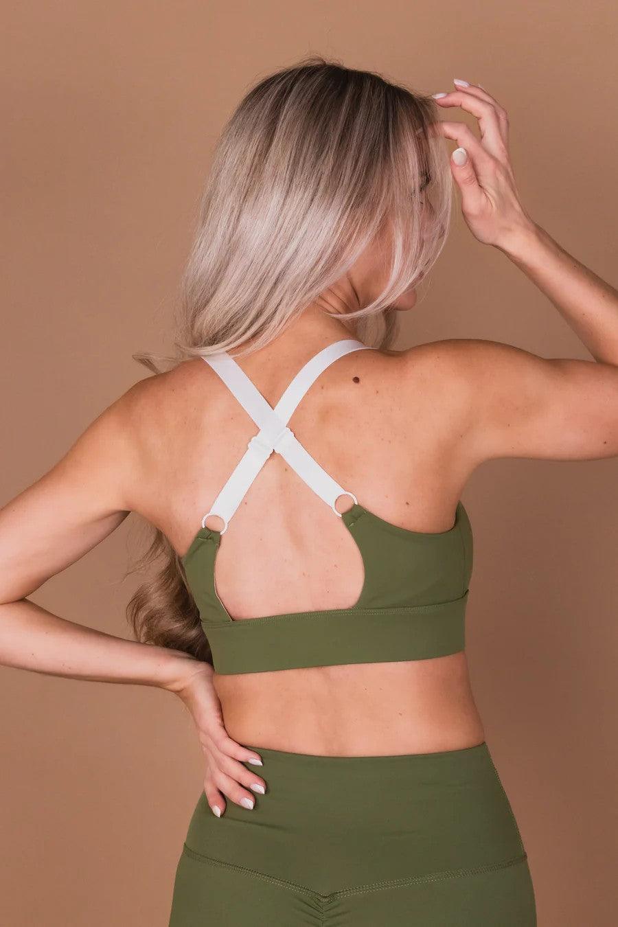 Sports Bra 'Olive Green' - ROODS PROJECT