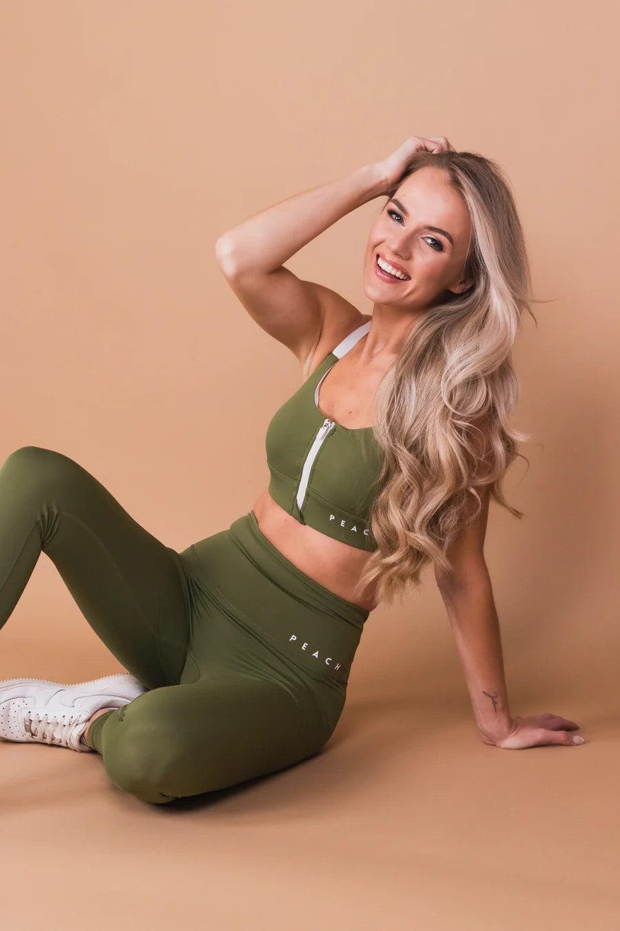 Sports Bra 'Olive Green' - ROODS PROJECT