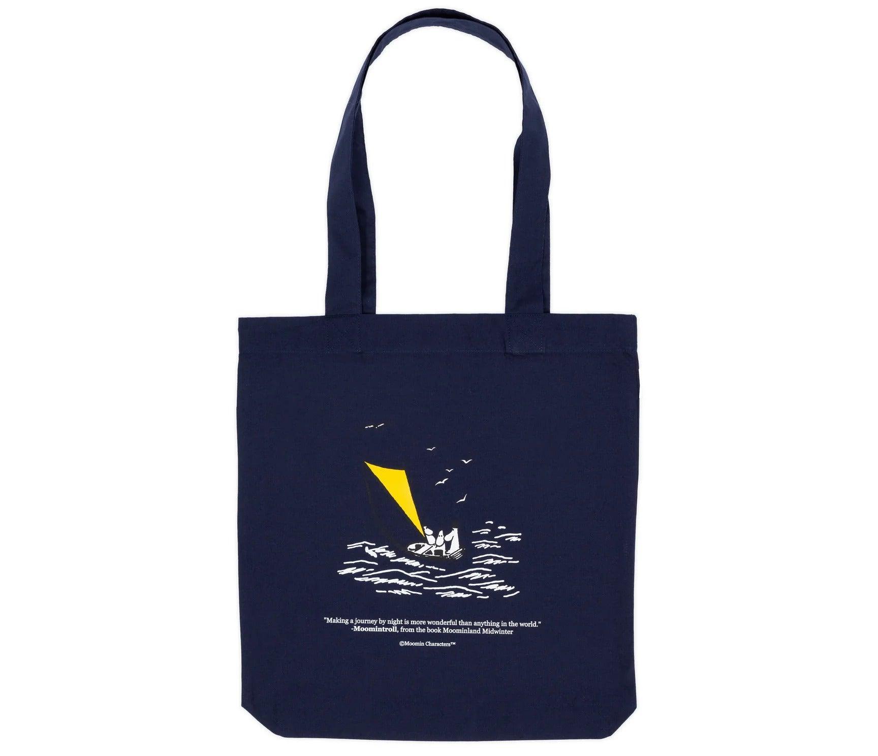 Moominpappa at Sea Tote Bag - Navy Blue - ROODS PROJECT