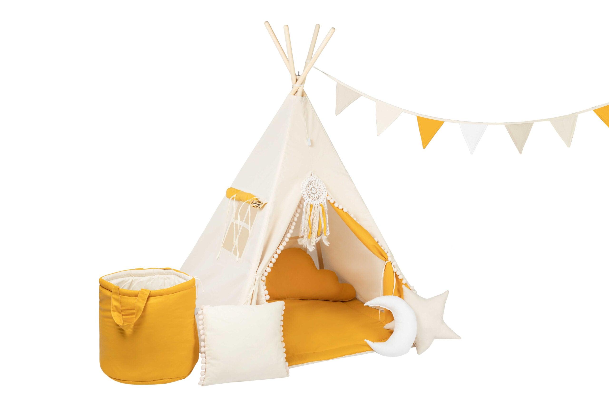 Teepee Tent Set - Creamy Honey