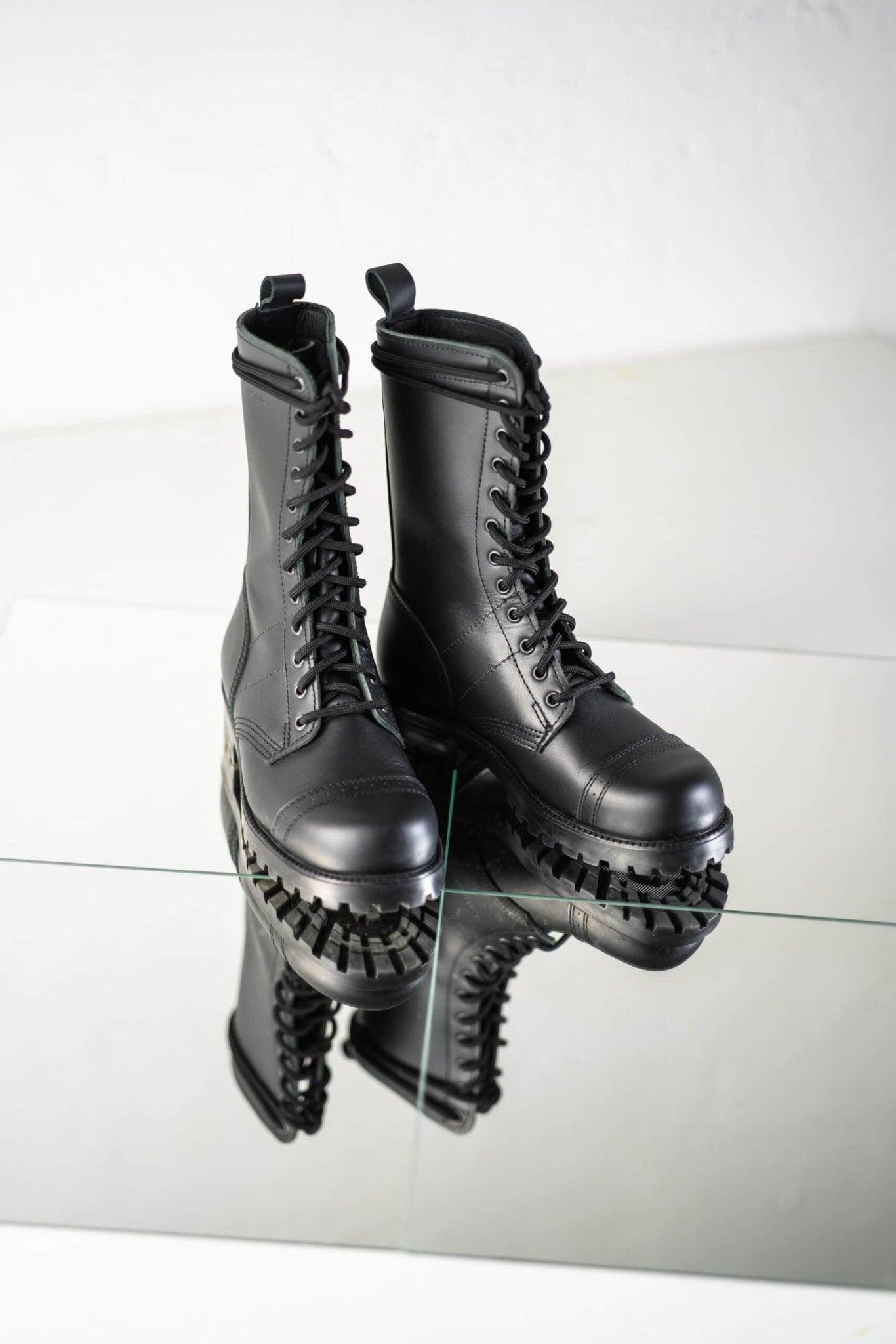 516 aka High Aviator Boots - Black - ROODS PROJECT