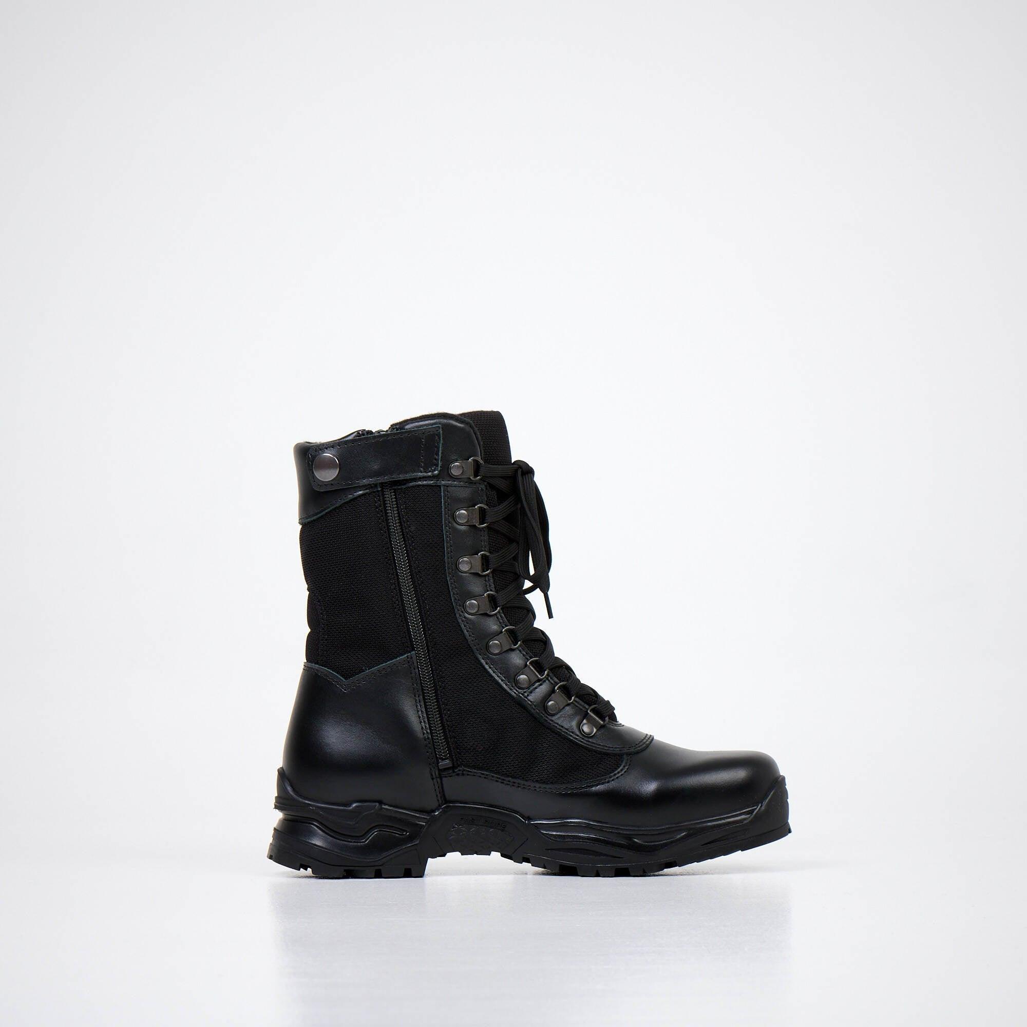 590 Desert Boots with Zipper - Black - ROODS PROJECT