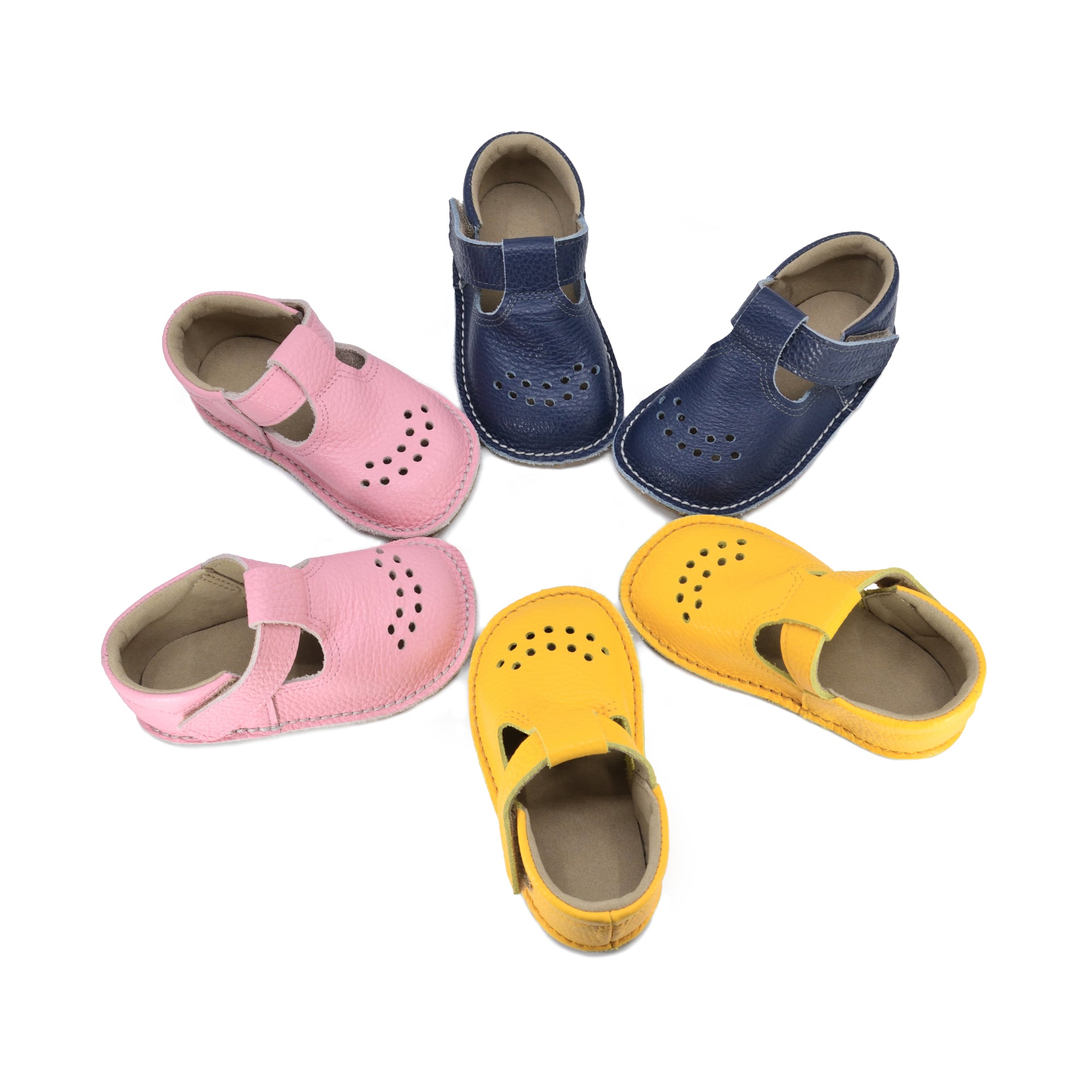 Leather Kids' Shoes Lusti - Pink