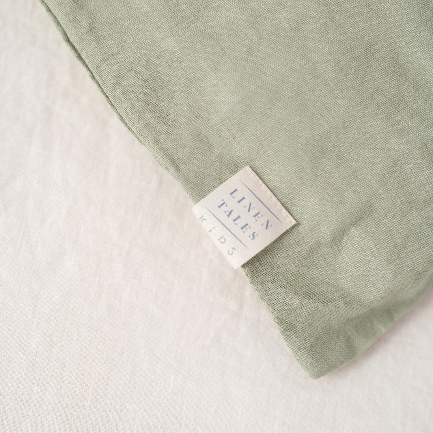 Linen Duvet Cover Set for Kids - Sage