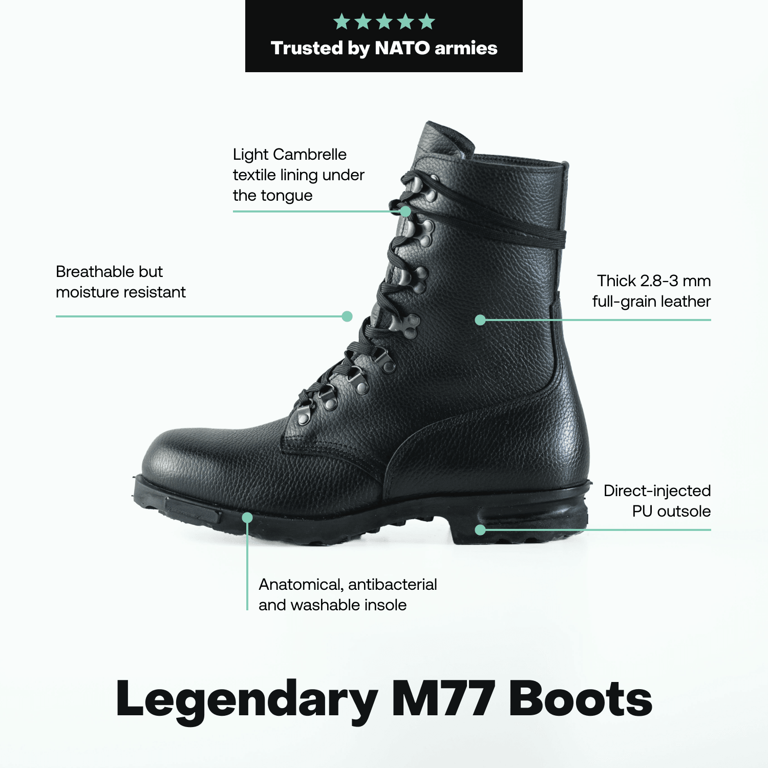 M77 aka Norwegian Combat Boots