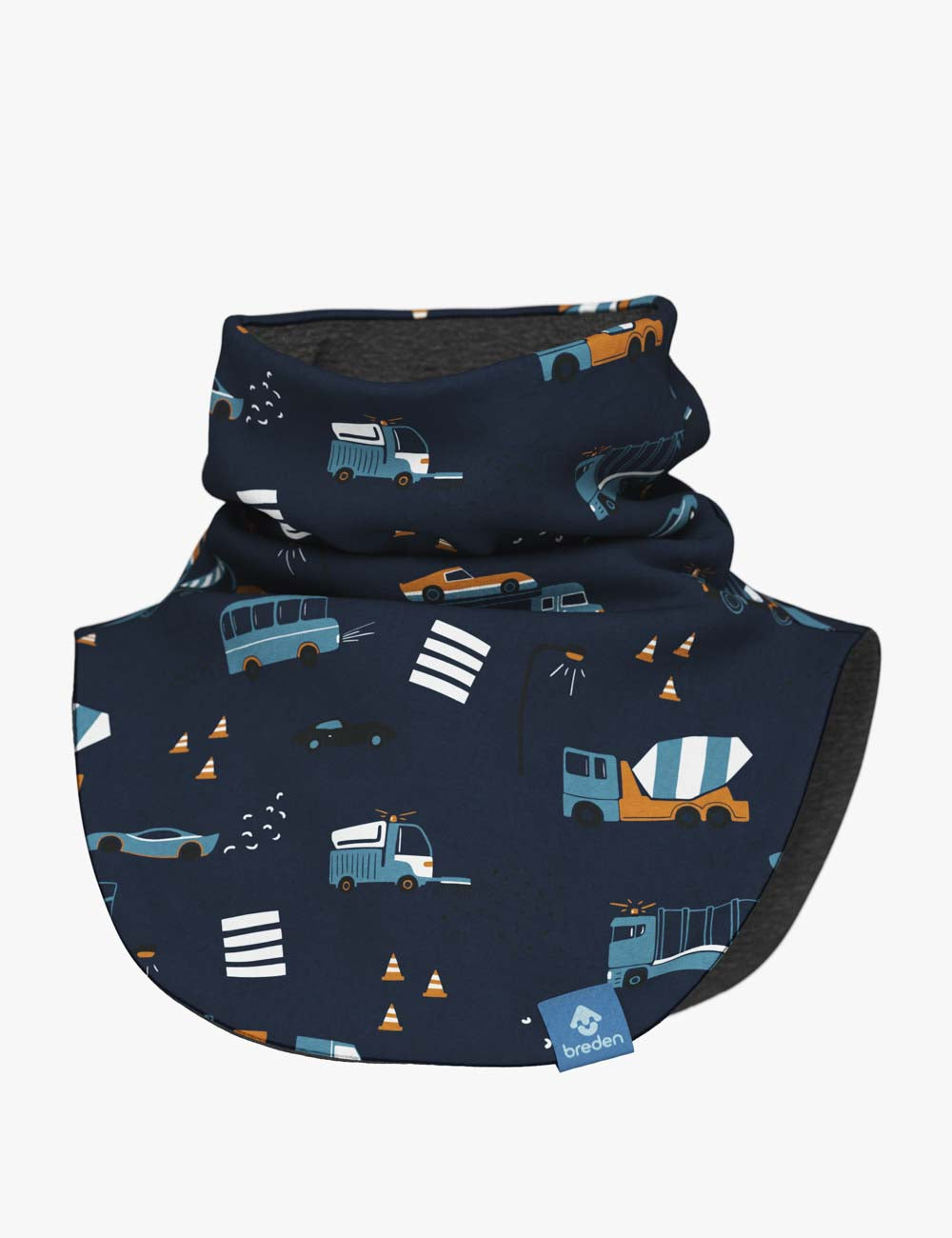 Kids Merino Neck Warmer MIKEL - Vehicles