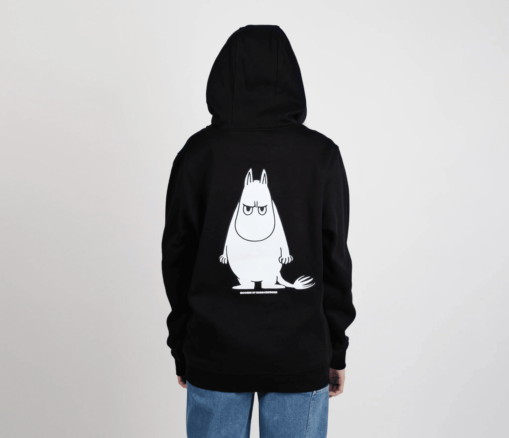 Moomintroll's Temper Hoodie Unisex - Black