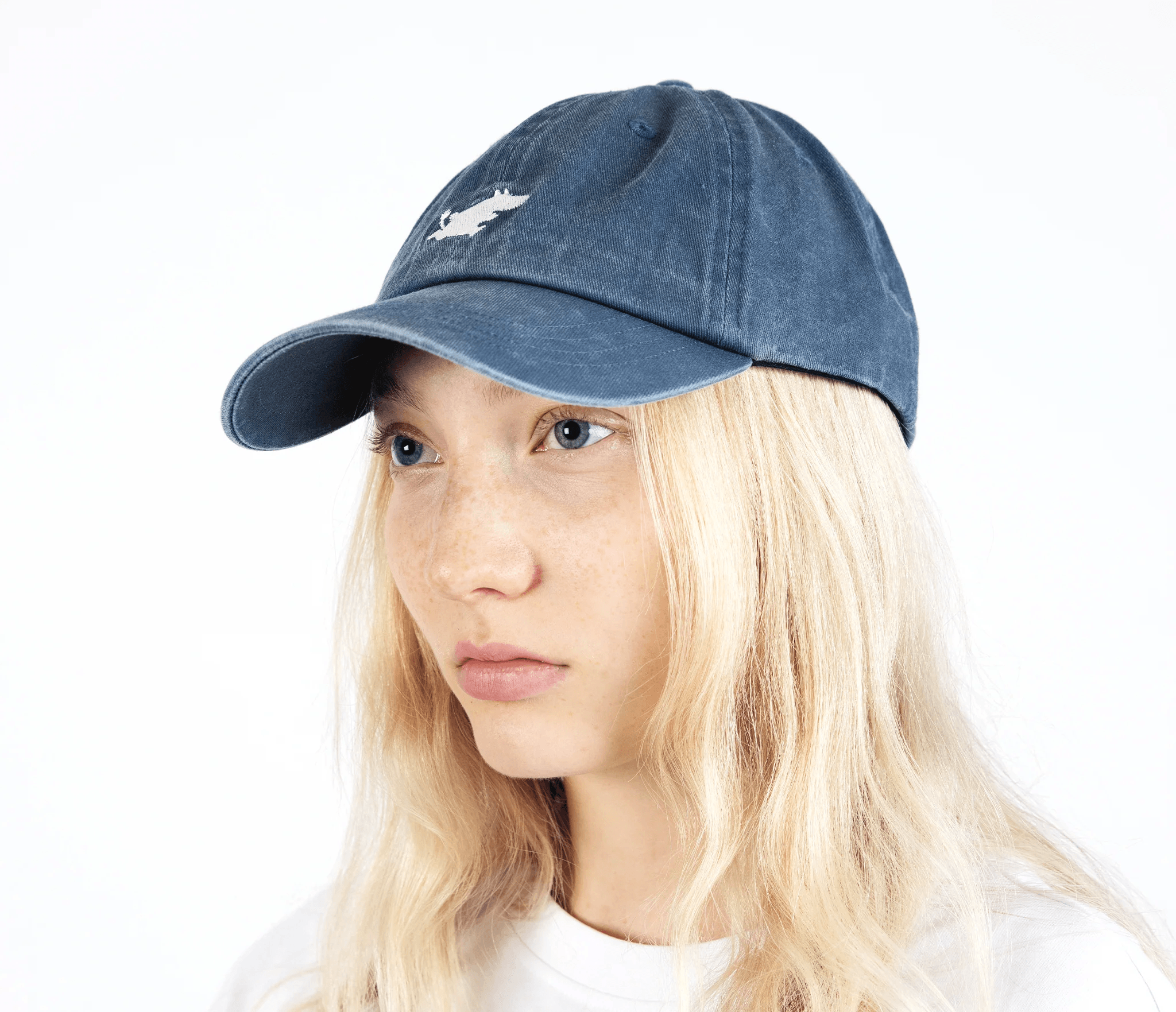 Moomintroll Washed Denim Adult Cap - Blue