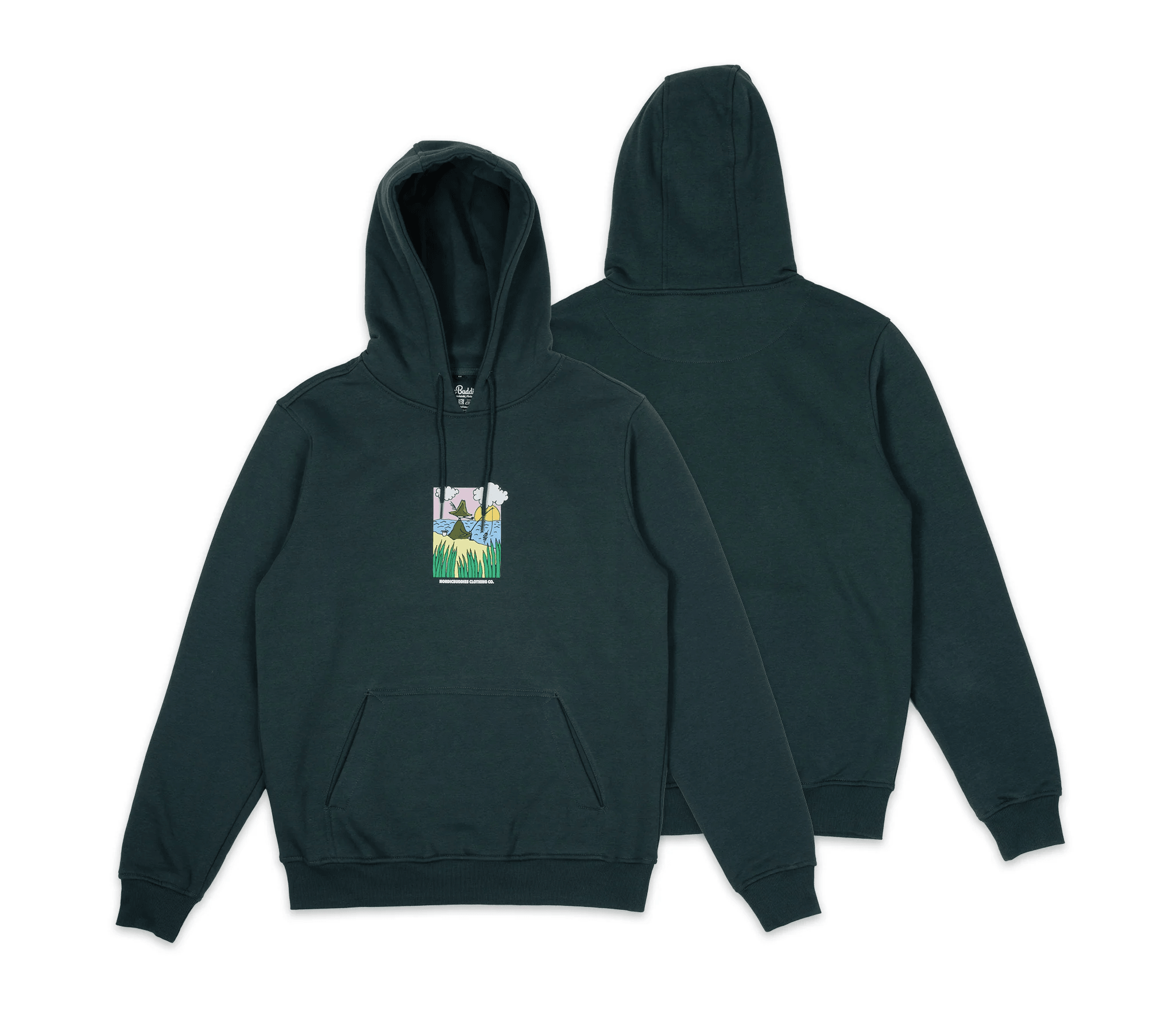 Snufkin Fishing Hoodie Unisex - Dark Green