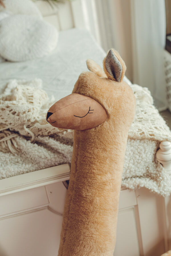 Giant Plush Toy Alpaca - Rust