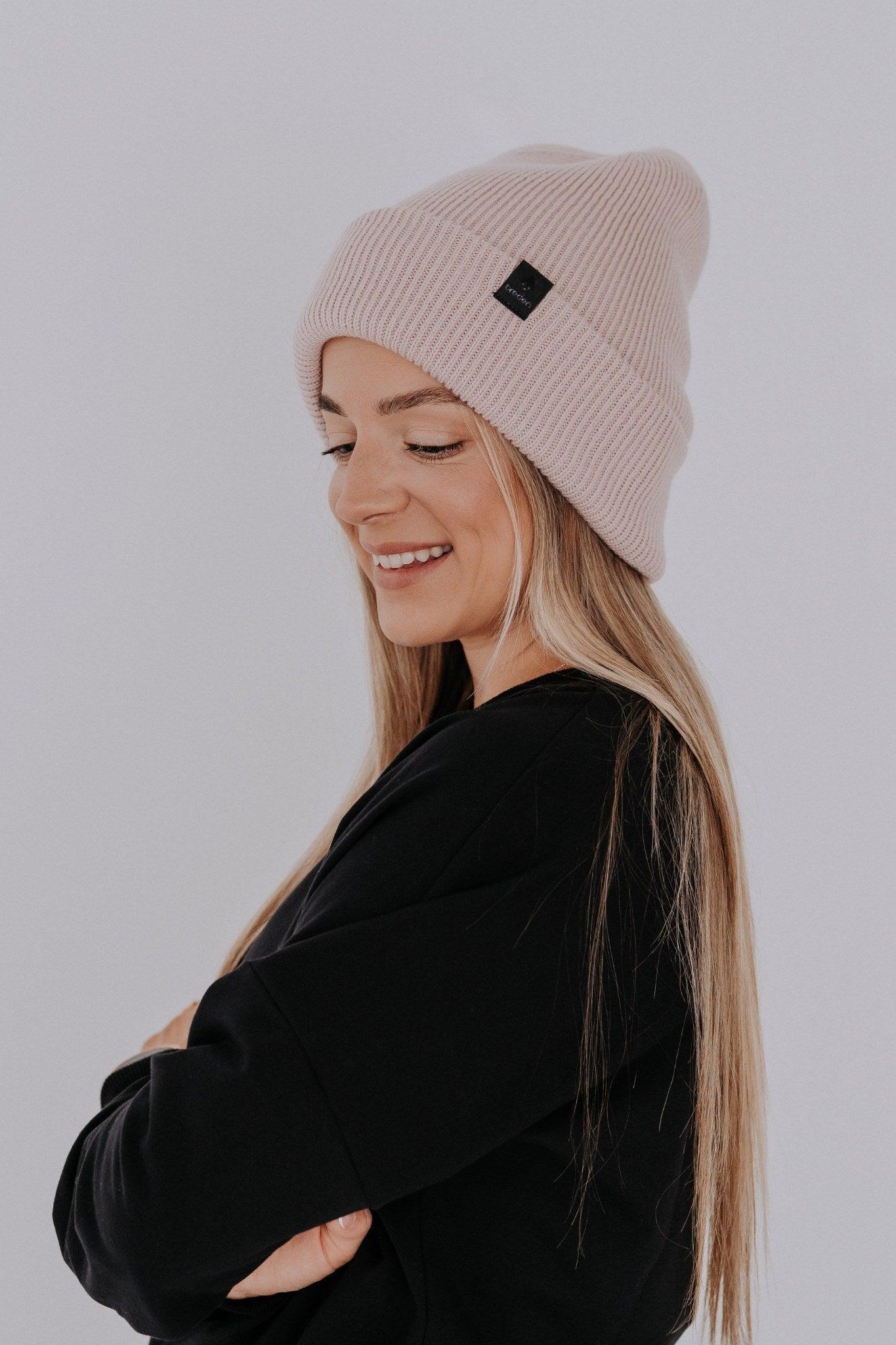 Knitted 100% Merino Wool Winter Beanie WILLIAM - ROODS PROJECT