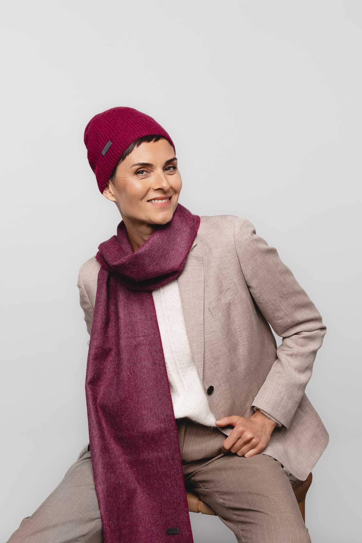 Natural Baby Alpaca Wool Fisherman's Rib Beanie - ROODS PROJECT