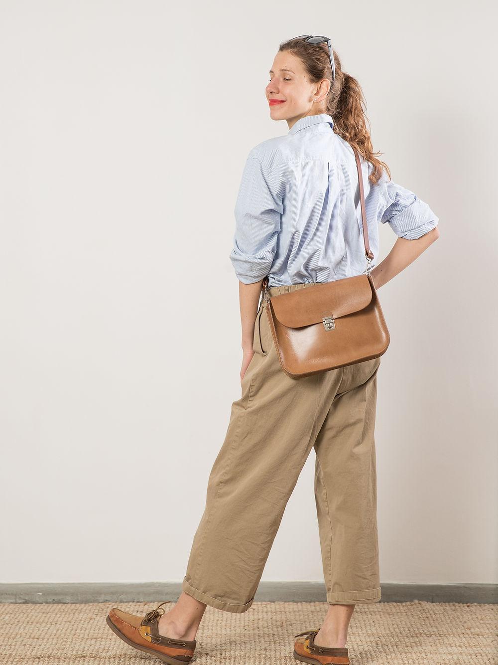 ASTORIA Handbag - Camel Brown - ROODS PROJECT