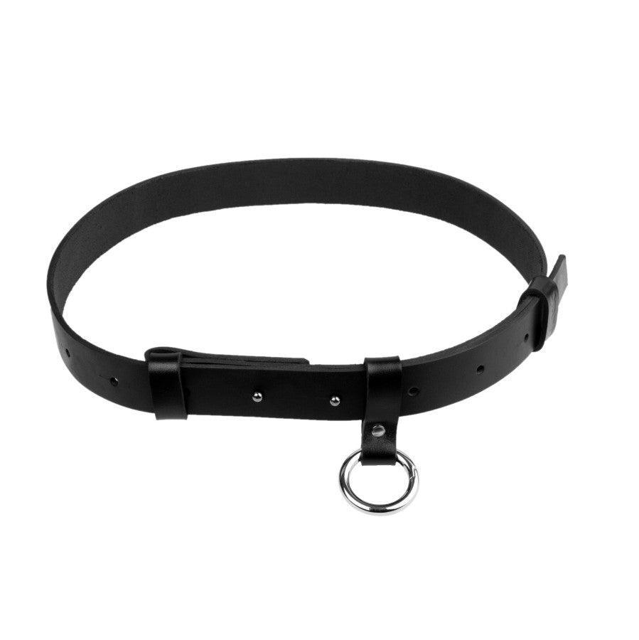 Black Leather Belt Elon - ROODS PROJECT