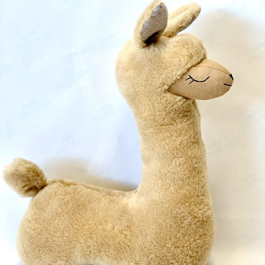 Soft Toy-Pillow Alpaca - Rusty Brown