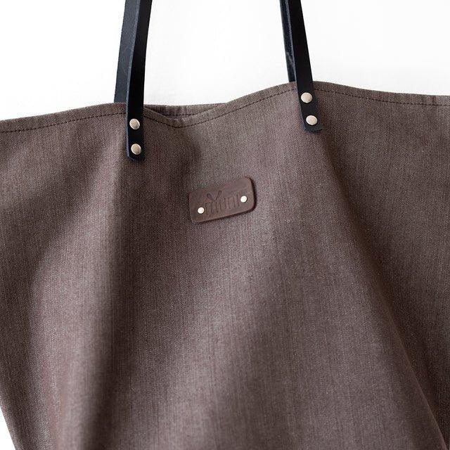 Brown Denim Tote Bag - ROODS PROJECT