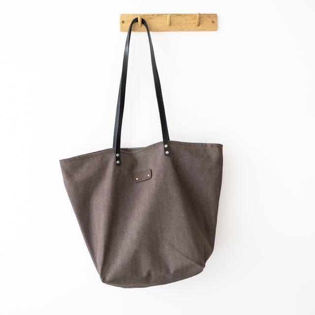 Brown Denim Tote Bag - ROODS PROJECT