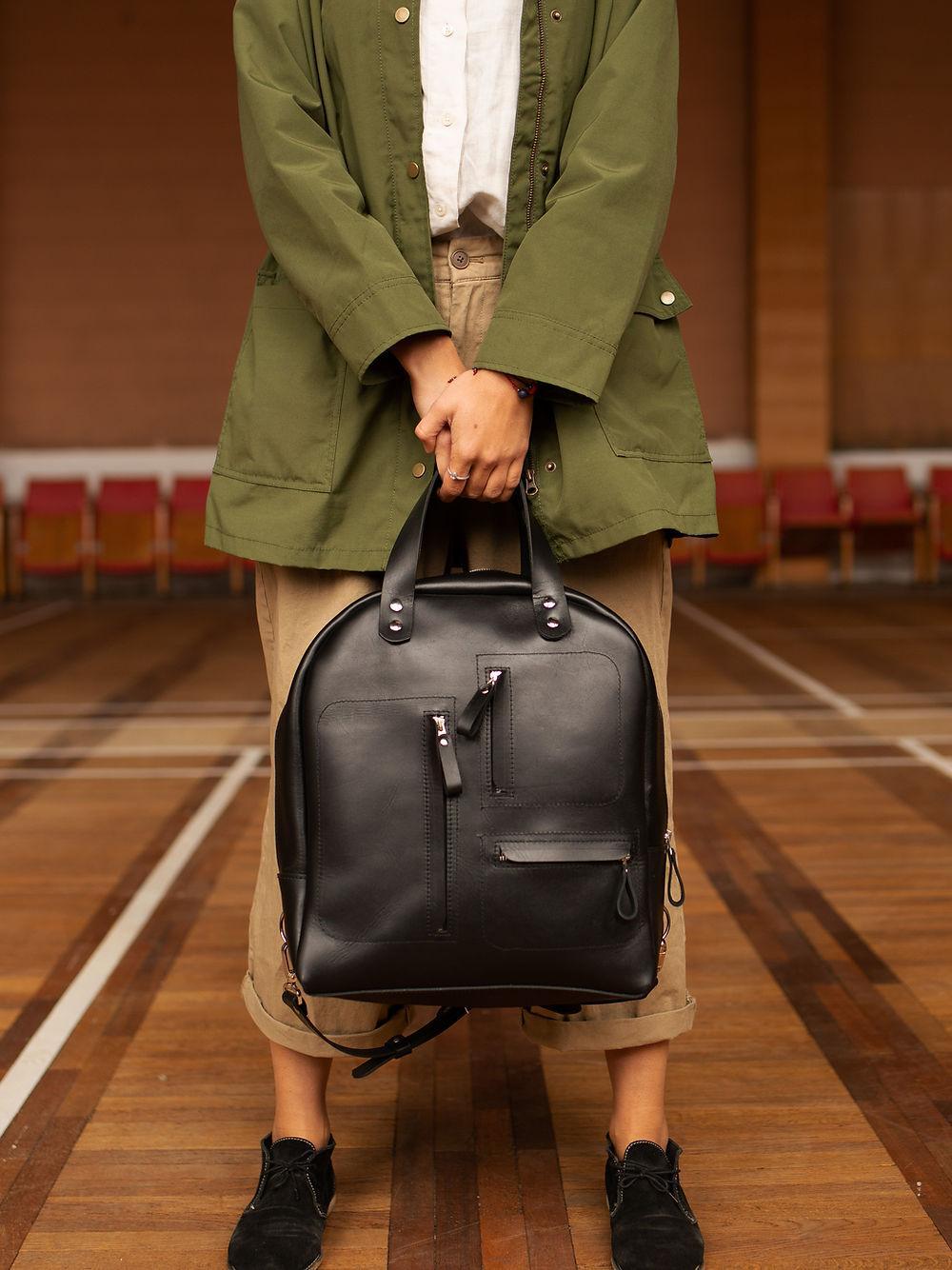 GORDON Backpack - Black - ROODS PROJECT