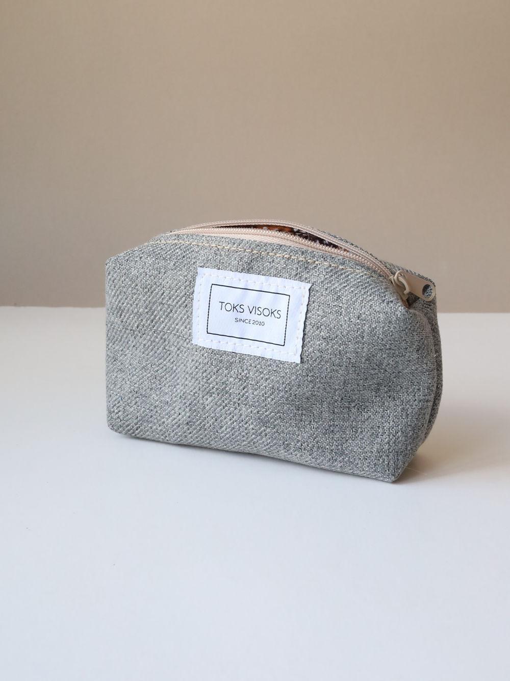 LORNA Makeup Bag - Grey - ROODS PROJECT