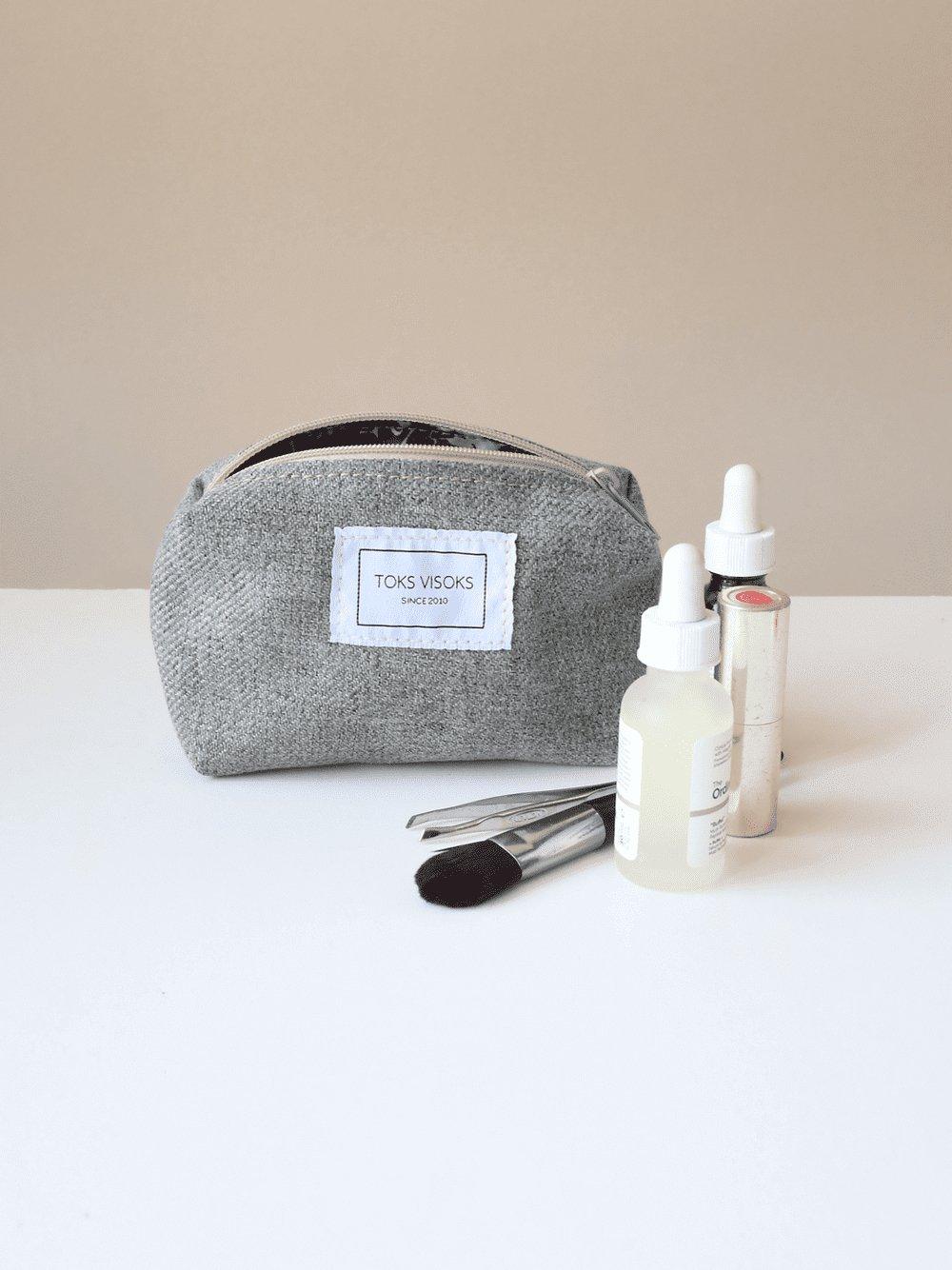 LORNA Makeup Bag - Grey - ROODS PROJECT