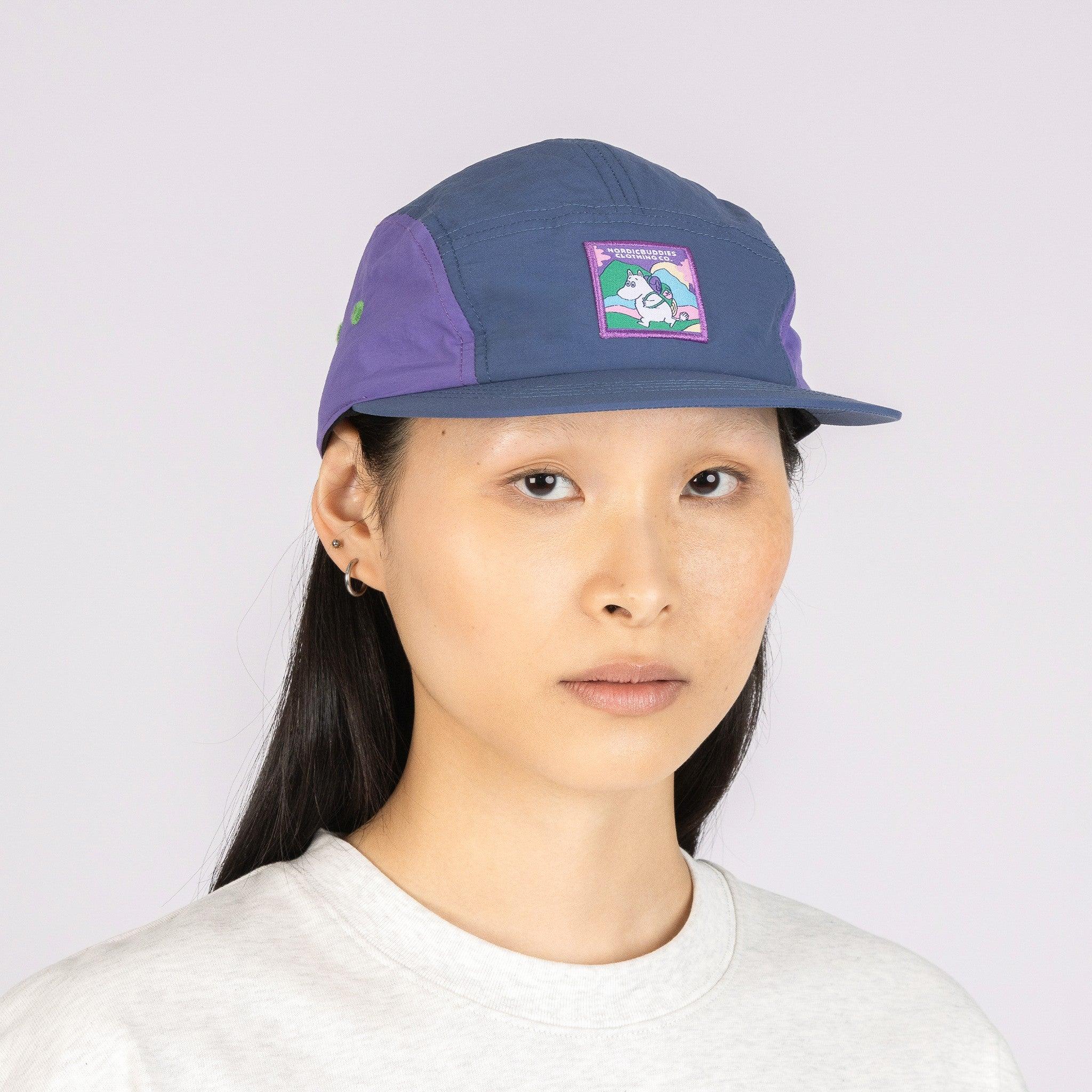 Moomintroll Adventure Nylon 5-panel Cap - Blue/Lilac - ROODS PROJECT
