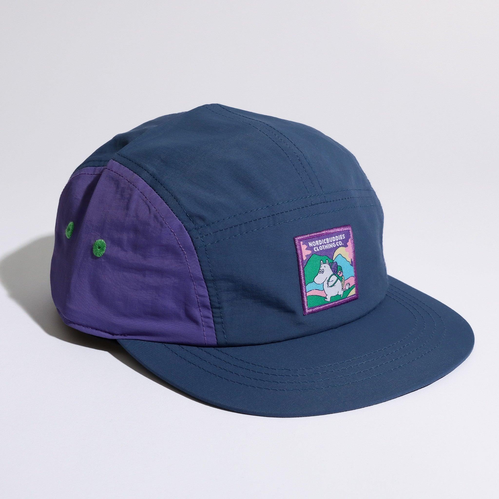Moomintroll Adventure Nylon 5-panel Cap - Blue/Lilac - ROODS PROJECT