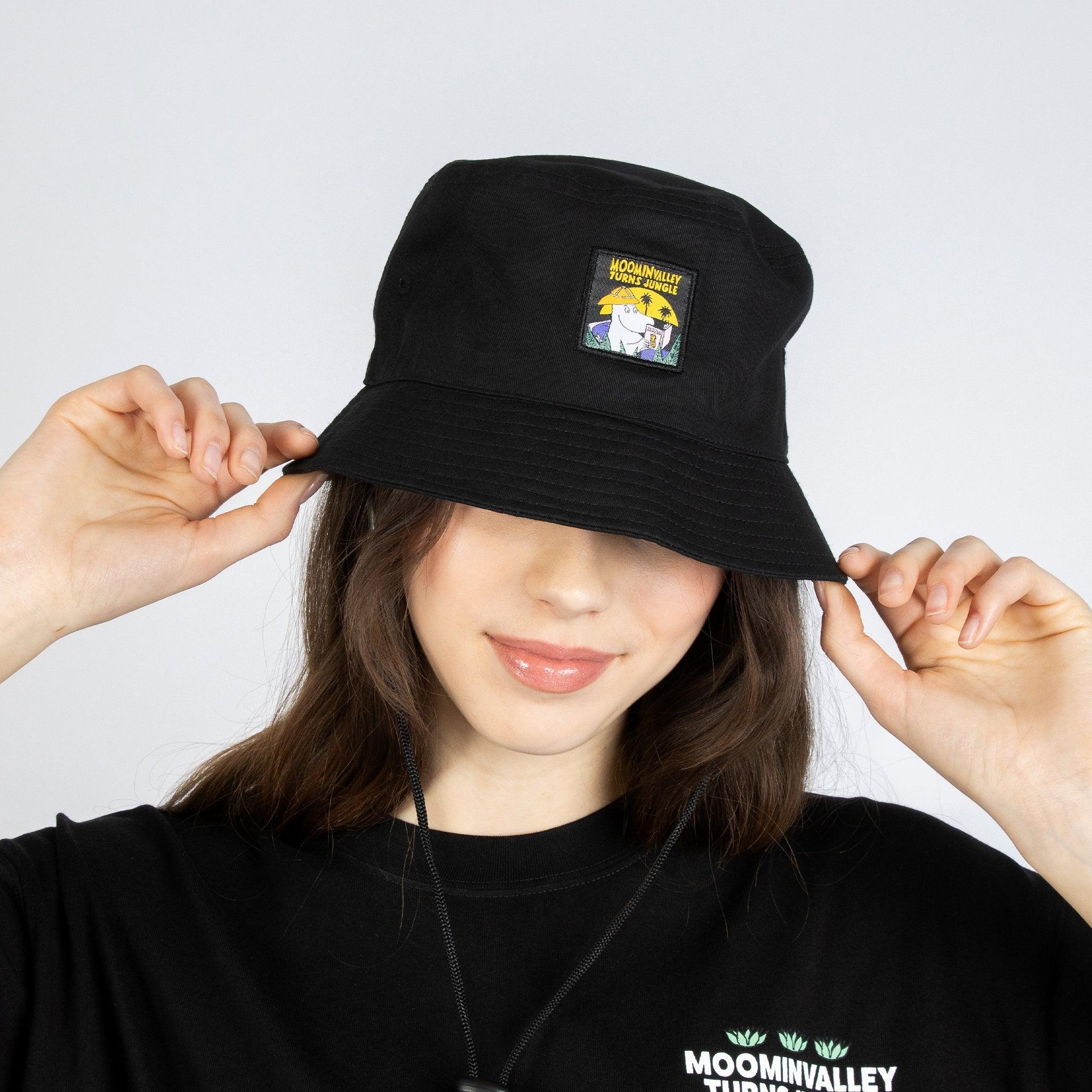 Moomin Jungle Adult Bucket Hat - Black - ROODS PROJECT