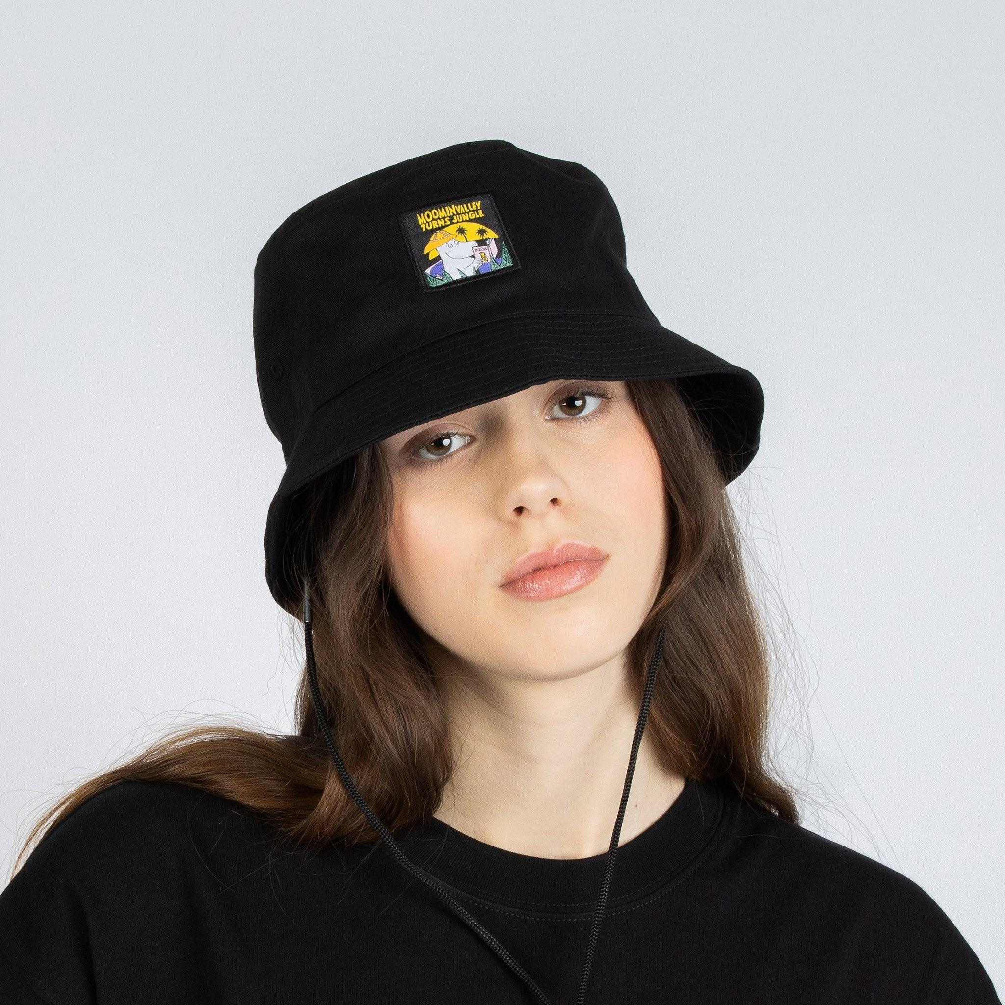 Moomin Jungle Adult Bucket Hat - Black - ROODS PROJECT