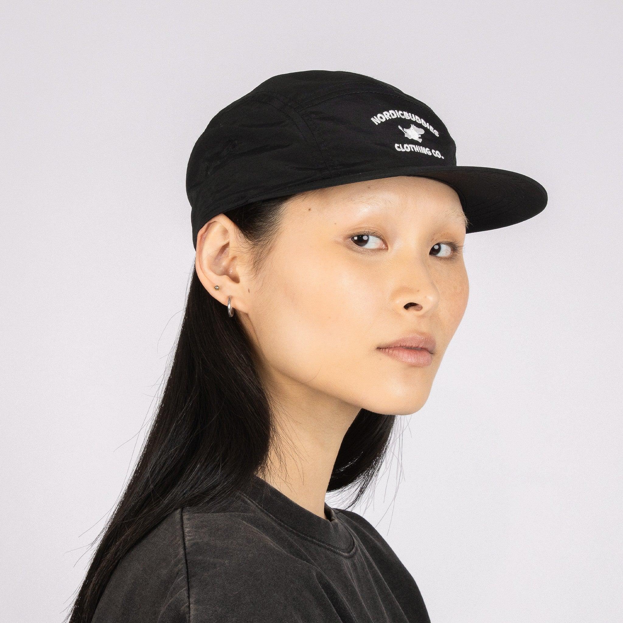Moomintroll Adventure Nylon 5-panel Cap - Black - ROODS PROJECT