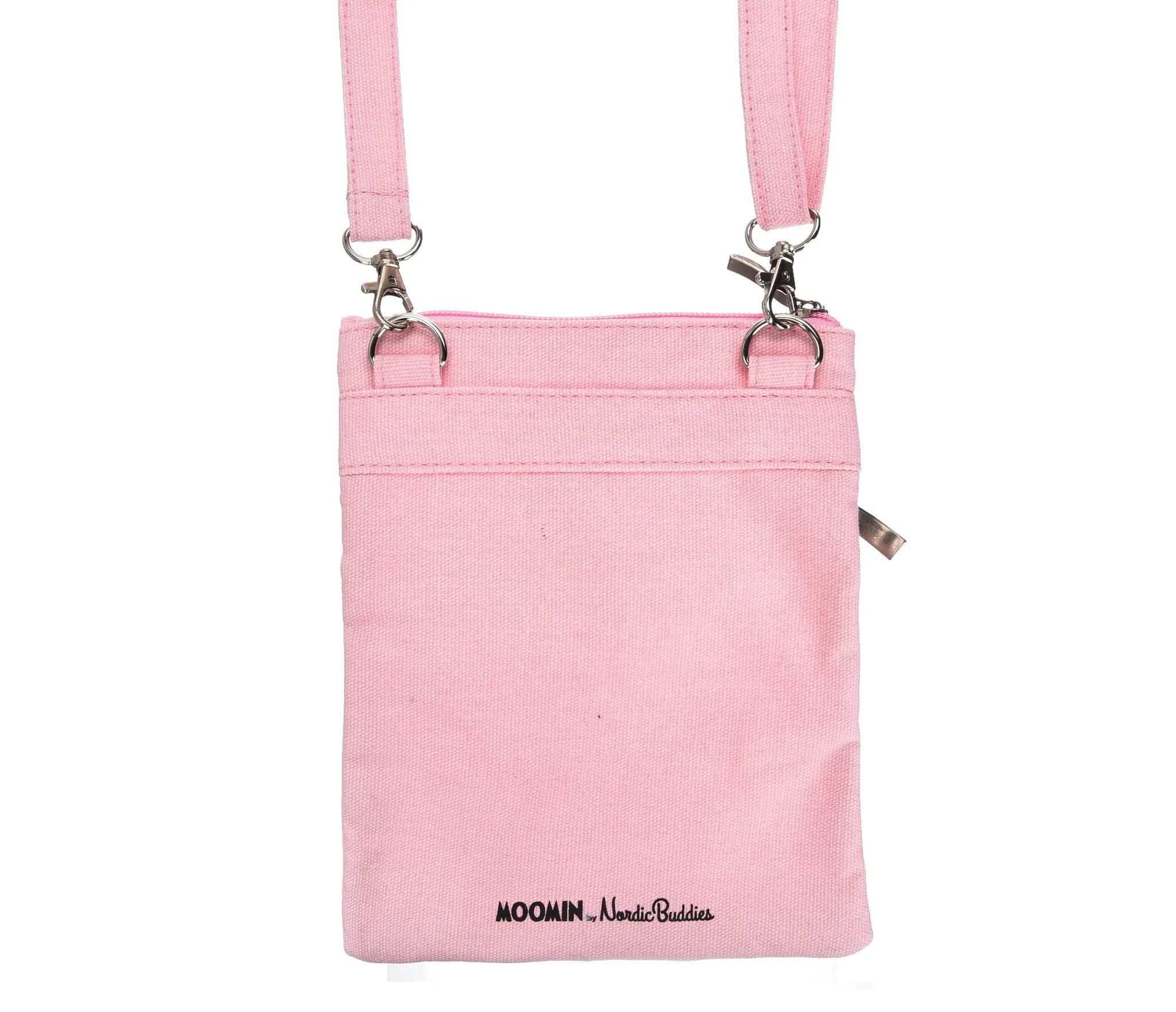 Moomintroll Under The Tree Neck/Passport Bag - Pink