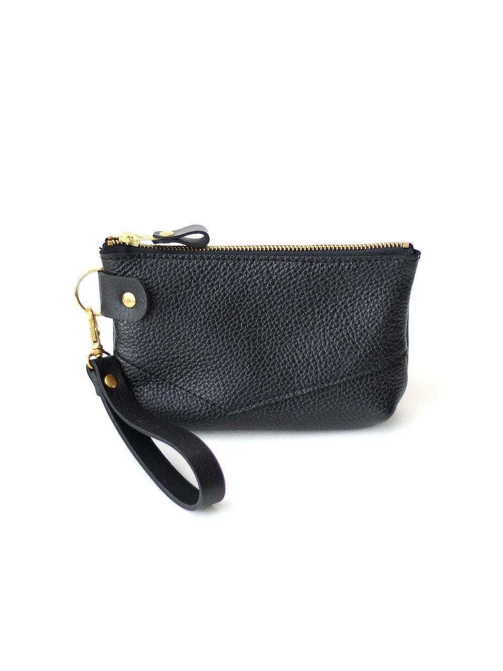 POUCH Wallet - Black with Golden details - ROODS PROJECT