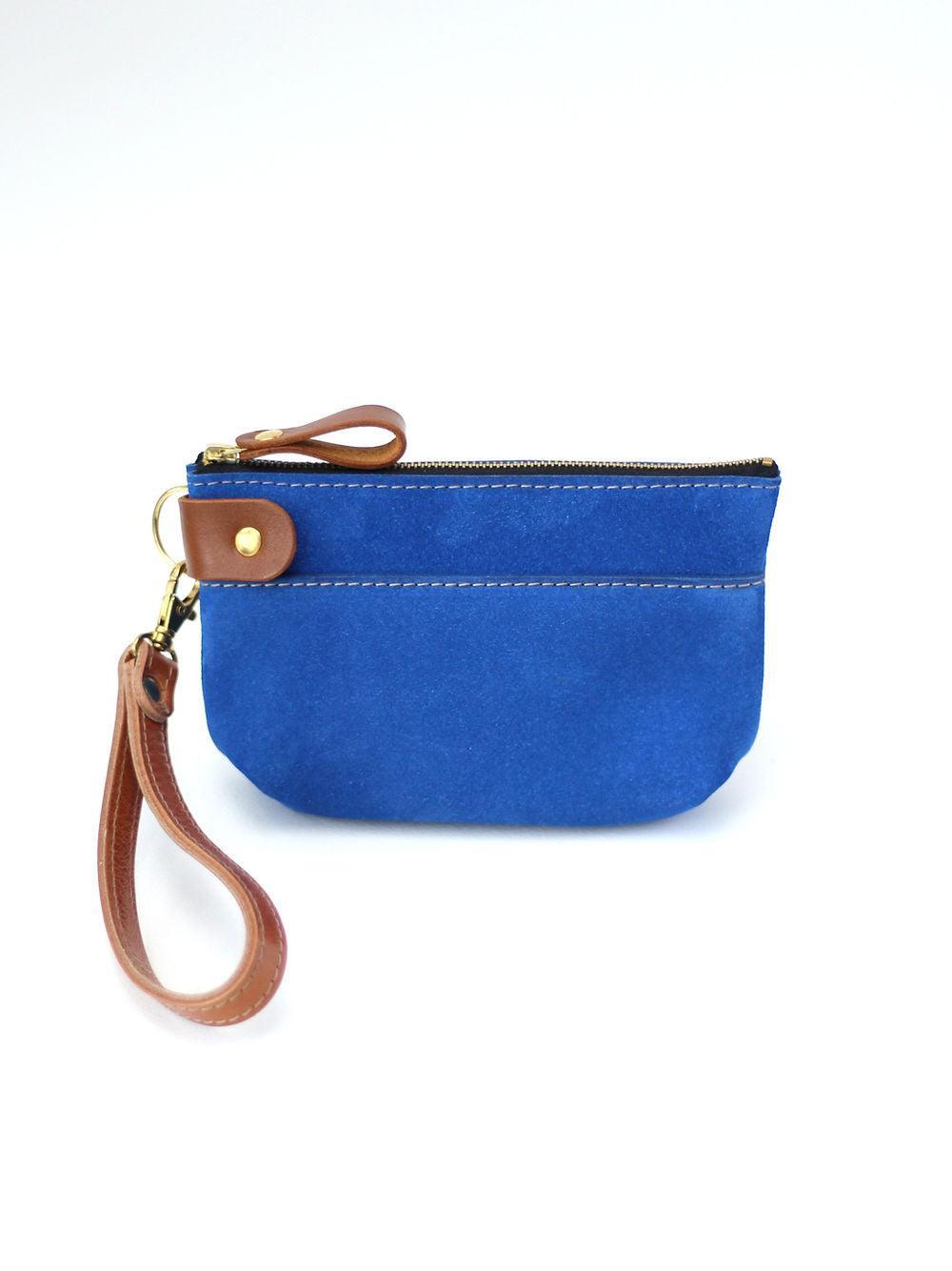 POUCH Wallet - Blue Suede - ROODS PROJECT