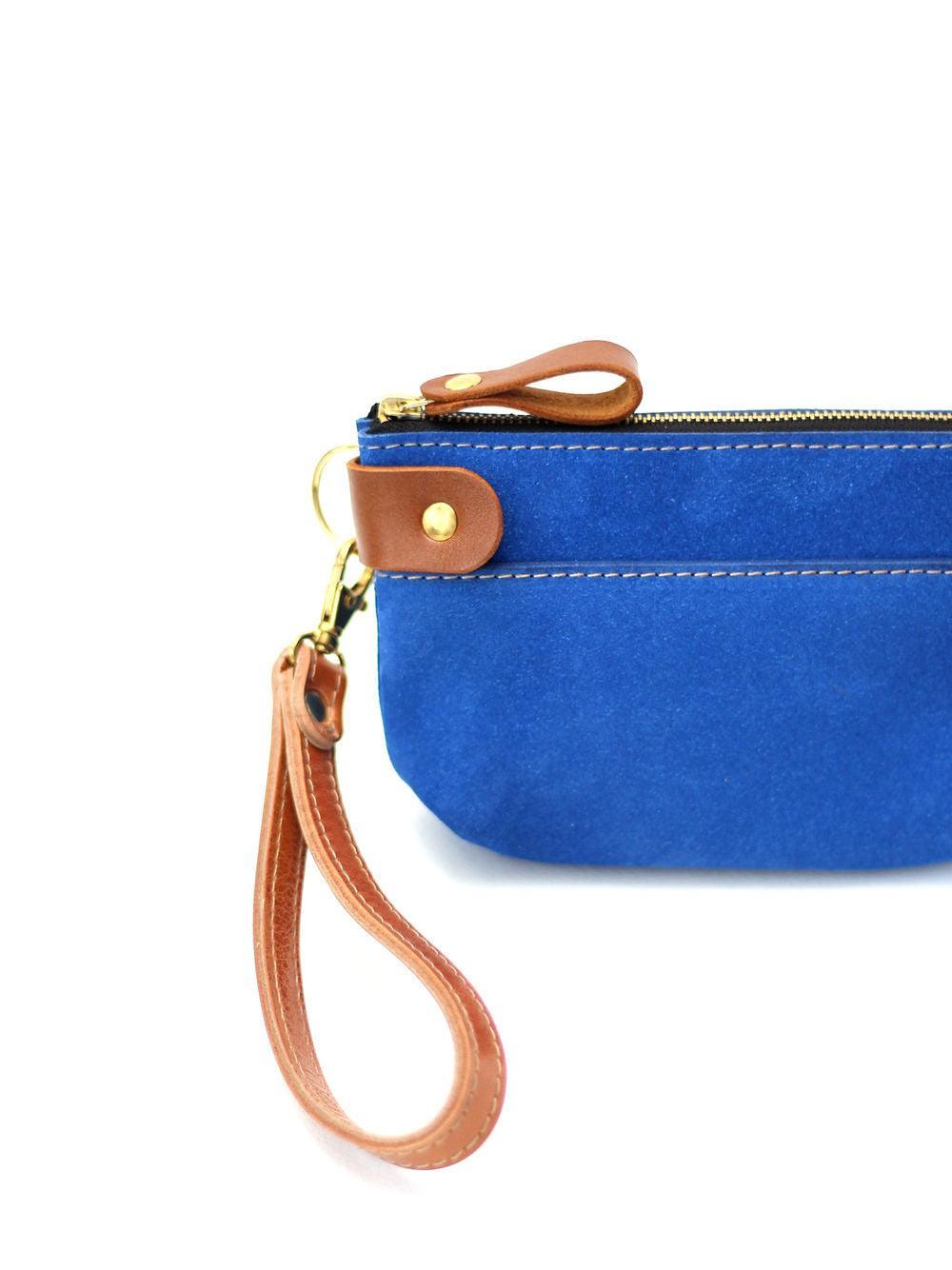 POUCH Wallet - Blue Suede - ROODS PROJECT