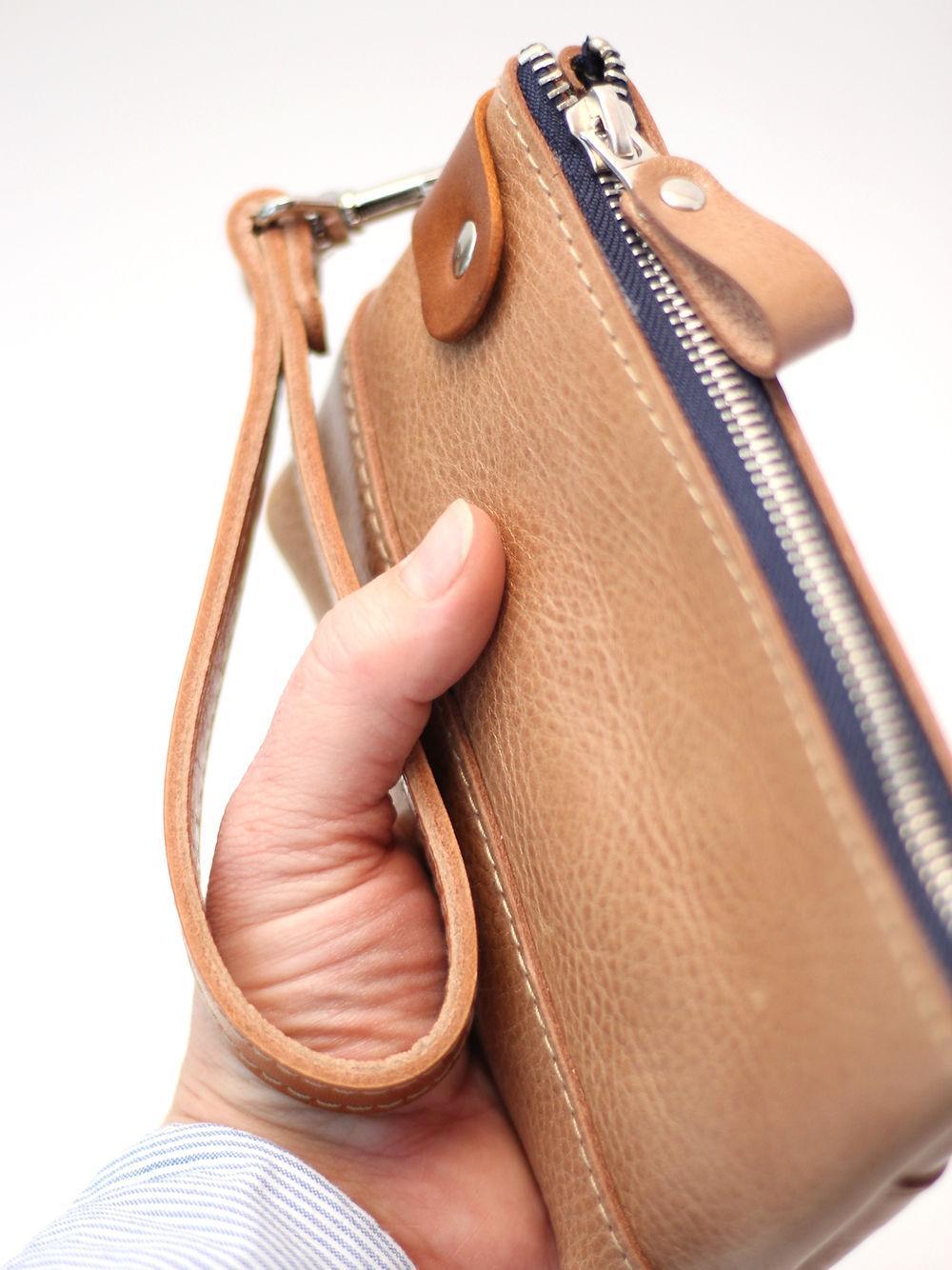 POUCH Wallet - Brown Leather - ROODS PROJECT