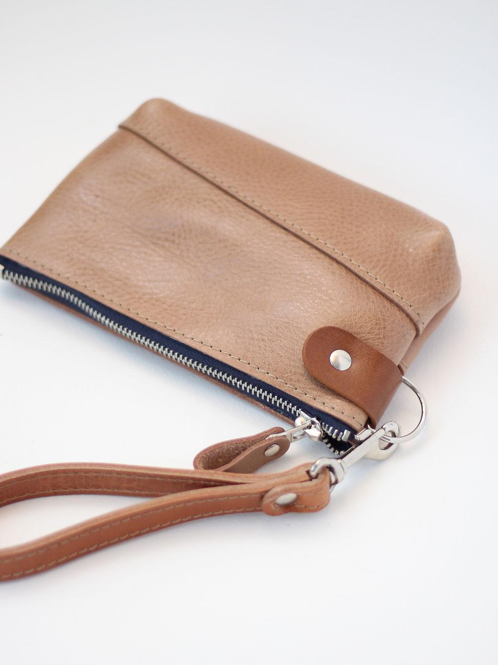 POUCH Wallet - Brown Leather - ROODS PROJECT